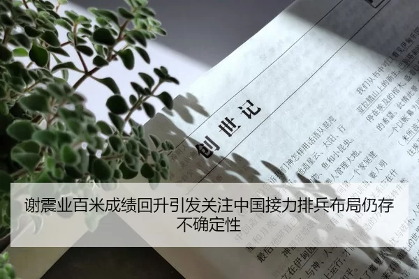 谢震业百米成绩回升引发关注中国接力排兵布局仍存不确定性